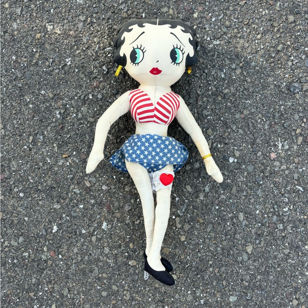 Vintage 90s All American Betty Boop Plush Doll Toy